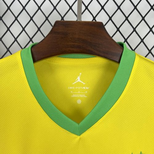 Brazil Jordan Jersey 2025 Yellow Football Kit Soccer Jersey