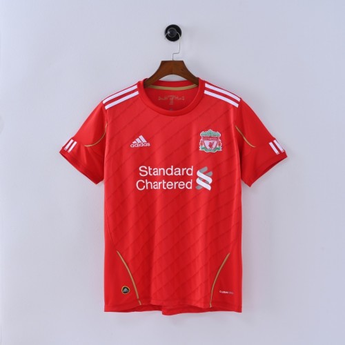Retro Liverpool Jersey 2010-11 Home Football Kit Soccer Jersey