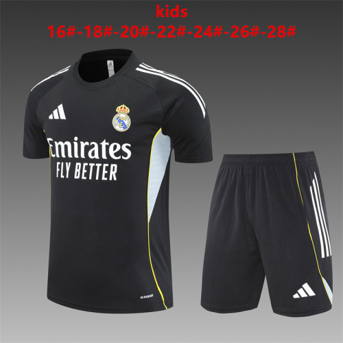 Kids Real Madrid Training Tracksuits 25/26 Football Kit Soccer Jersey