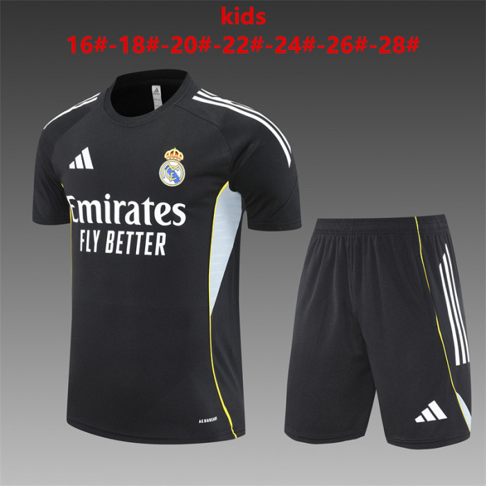 Kids Real Madrid Training Tracksuits 25/26 Football Kit Soccer Jersey