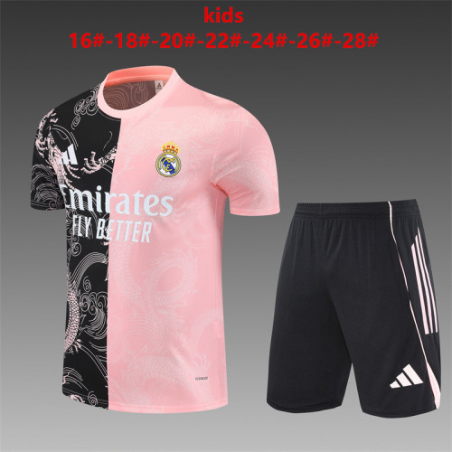 Kids Real Madrid Training Tracksuits 25/26 Football Kit Soccer Jersey