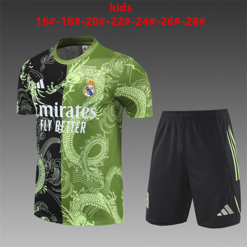 Kids Real Madrid Training Tracksuits 25/26 Football Kit Soccer Jersey