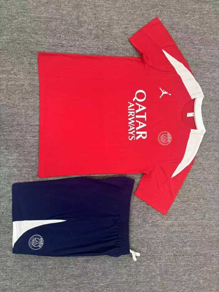Kids PSG Training Tracksuits 25/26 Football Kit Soccer Jersey