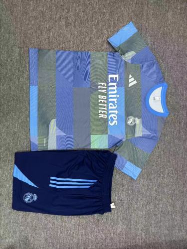 Kids Real Madrid Training Tracksuits 25/26 Football Kit Soccer Jersey