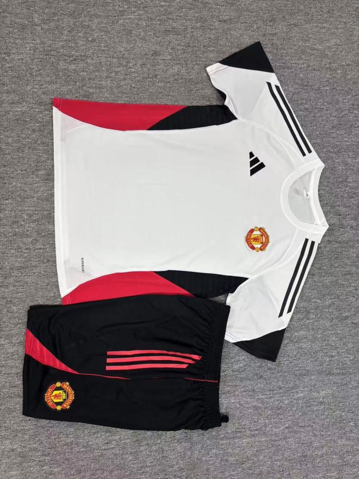 Kids Man United Training Tracksuits 25/26 Football Kit Soccer Jersey