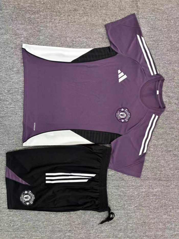 Kids Man United Training Tracksuits 25/26 Football Kit Soccer Jersey