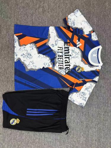 Kids Real Madrid Training Tracksuits 25/26 Football Kit Soccer Jersey