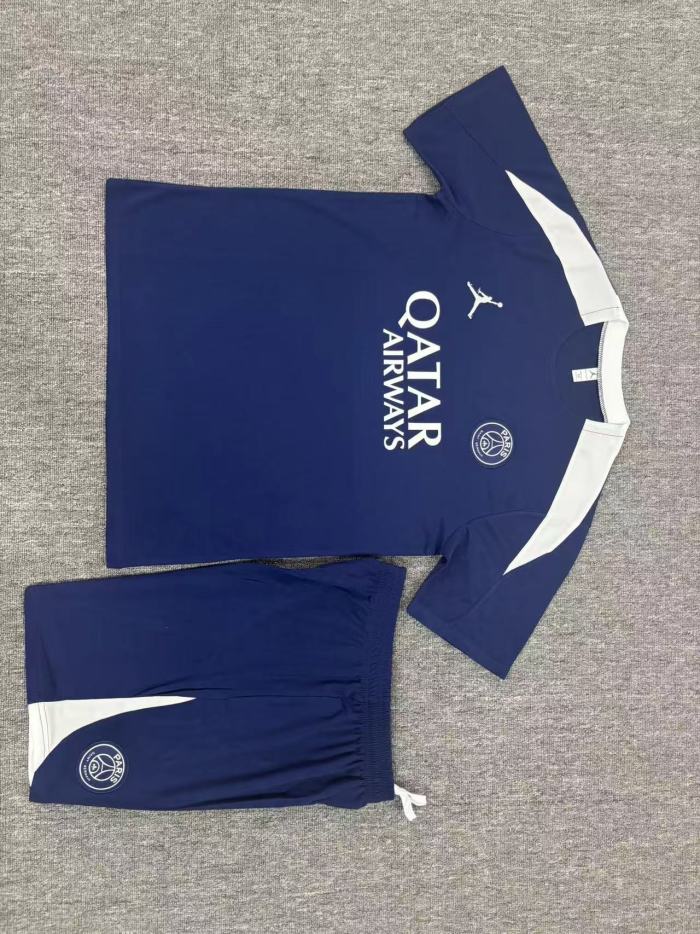 Kids PSG Training Tracksuits 25/26 Football Kit Soccer Jersey