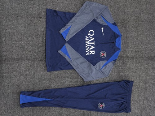 Kids PSG Training Tracksuits 25/26 Football Kit Soccer Jersey