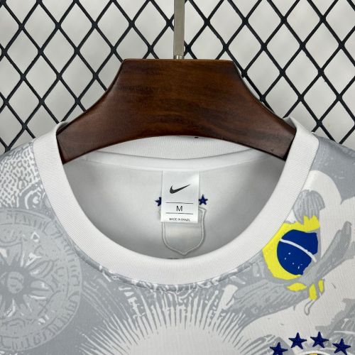 Brazil Jersey 2025 Jesus White Special Football Kit Soccer Jersey