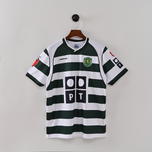 Retro Sporting CP Jersey 2001/03 Home Football Kit Soccer Jersey