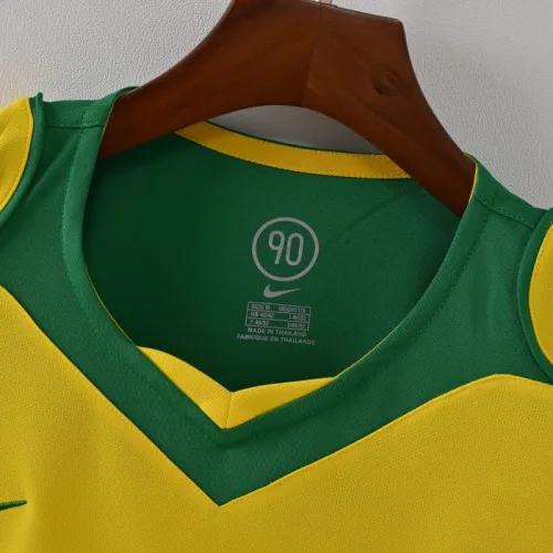 Retro Brazil Jersey 2004 Home Football Kit Soccer Jersey