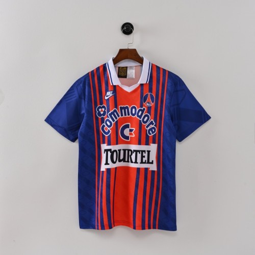 Retro Paris Saint-Germain Jersey 1993-94 Home PSG Football Kit Soccer Jersey