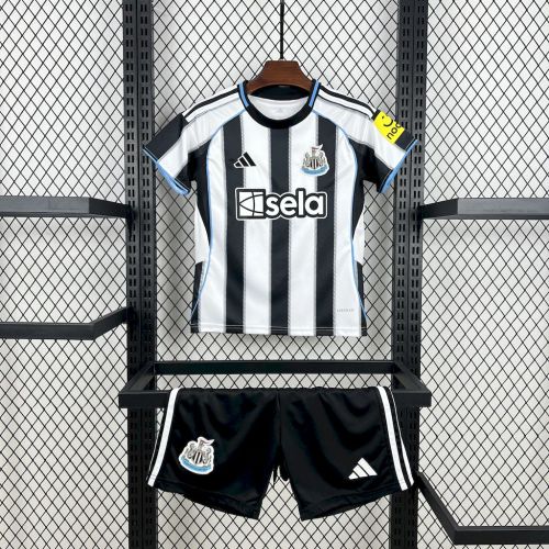 Kids Newcastle United Jersey 25/26 Home Football Kit Soccer Jersey