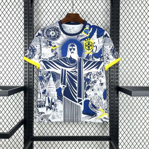 Brazil Jersey 2025 Jesus Special Football Kit Soccer Jersey
