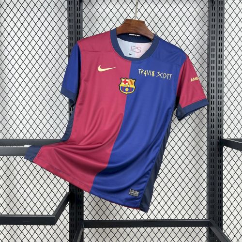 Barcelona Jersey 24/25 Home Travis Scott Football Kit Soccer Jersey
