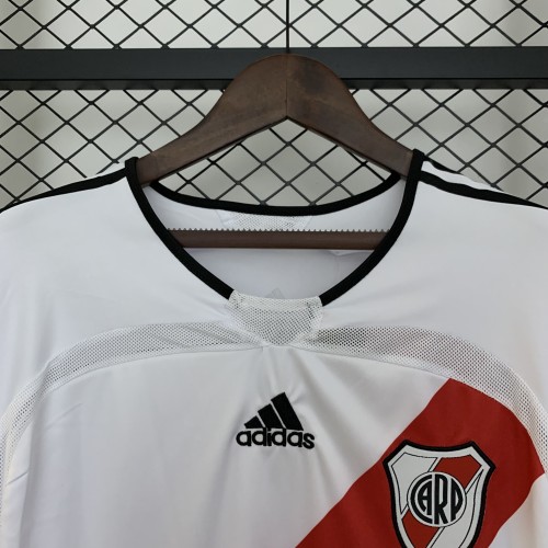 Retro River Plate Jersey 2006-07 Home Long Sleeves Football Kit Soccer Jersey