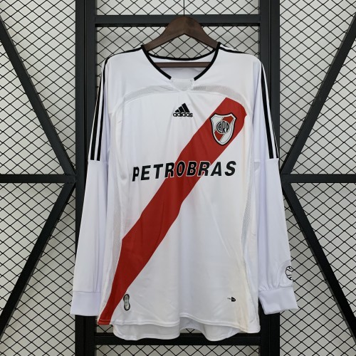 Retro River Plate Jersey 2006-07 Home Long Sleeves Football Kit Soccer Jersey