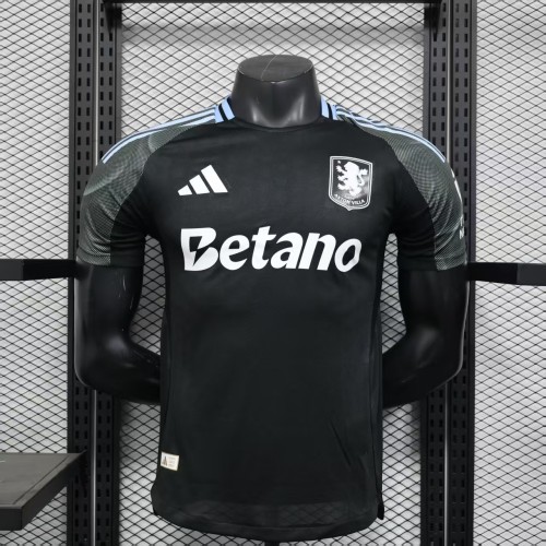 Player Version Aston Villa Jersey 25/26 Away Football Kit Soccer Jersey