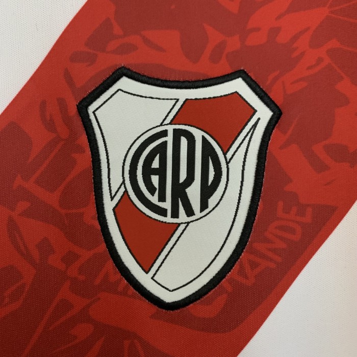 Retro River Plate Jersey 2013-14 Home Long Sleeves Football Kit Soccer Jersey