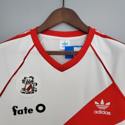 Retro River Plate Jersey 1986 Home Football Kit Soccer Jersey