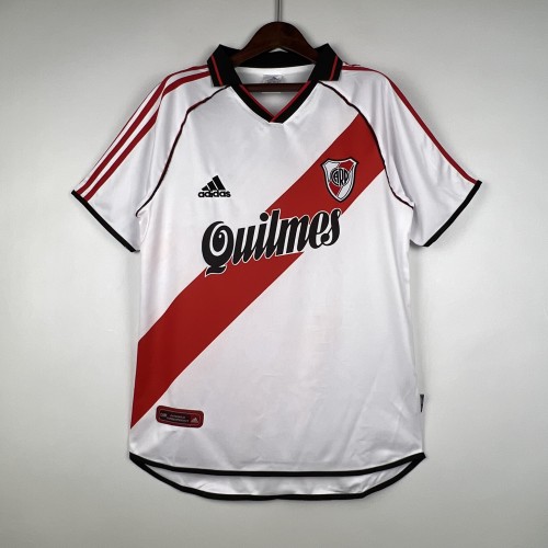 Retro River Plate Jersey 2000-01 Home Football Kit Soccer Jersey