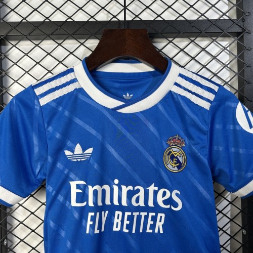Kids Real Madrid Jersey 25/26 Third Football Kit Soccer Jersey