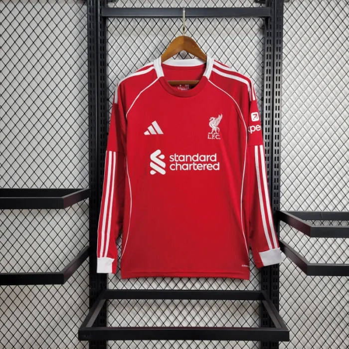Liver Jersey 25/26 Home Long Sleeves Football Kit Soccer Jersey
