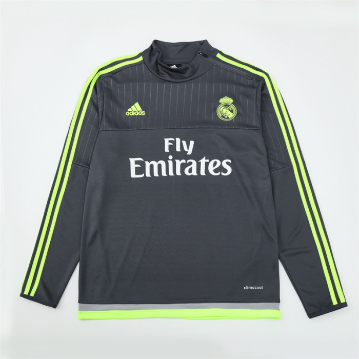 Retro Real Madrid Training Tracksuits 2015-16 Football Kit Soccer Jersey