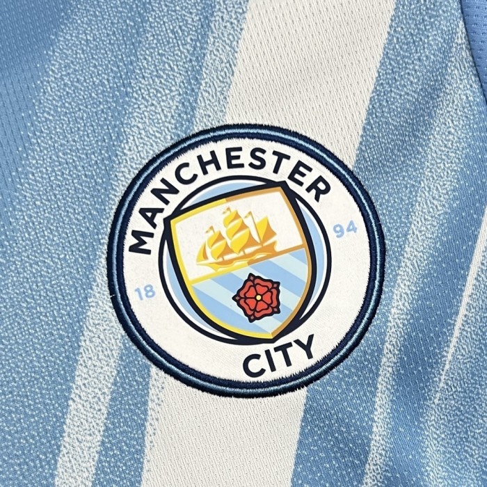 Fans Version Manchester City Jersey 25/26 Home Club Football Kit Soccer Jersey