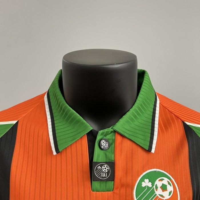 Retro Ireland Jersey 1997 Orange Football Kit Soccer Jersey