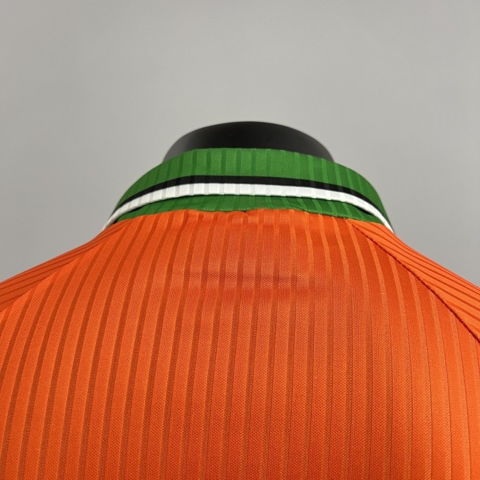 Retro Ireland Jersey 1997 Orange Football Kit Soccer Jersey