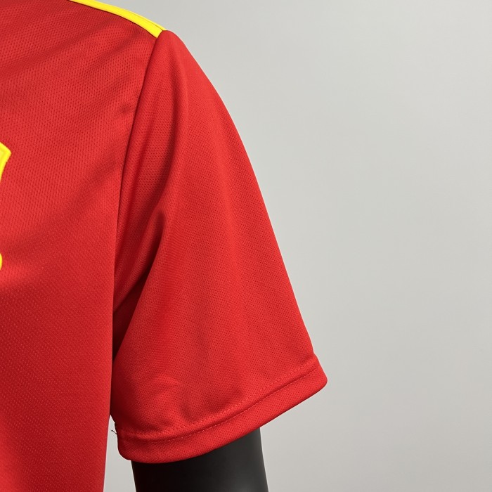 Retro Spain Jersey 2018 Home Football Kit Soccer Jersey