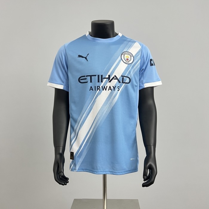 Fans Version Manchester City Jersey 25/26 Home Club Football Kit Soccer Jersey