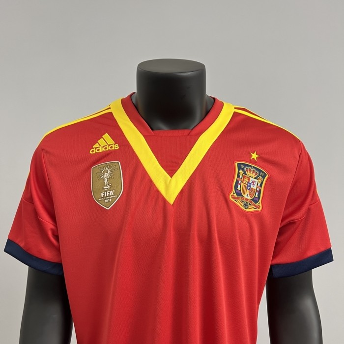 Retro Spain Jersey 2013 Home Football Kit Soccer Shirt
