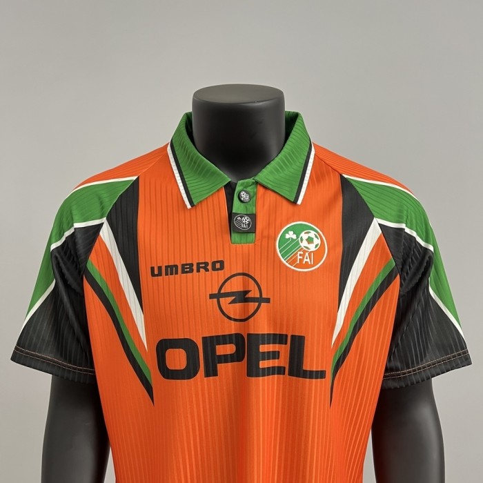 Retro Ireland Jersey 1997 Orange Football Kit Soccer Jersey