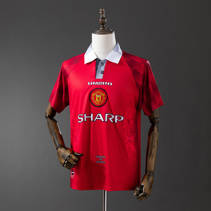 Man United Jersey 1996-98 Home Retro Football Kit