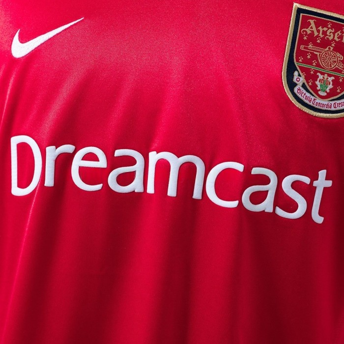 Arsenal Jersey 2001-02  Home Retro Football Kit Long Sleeves