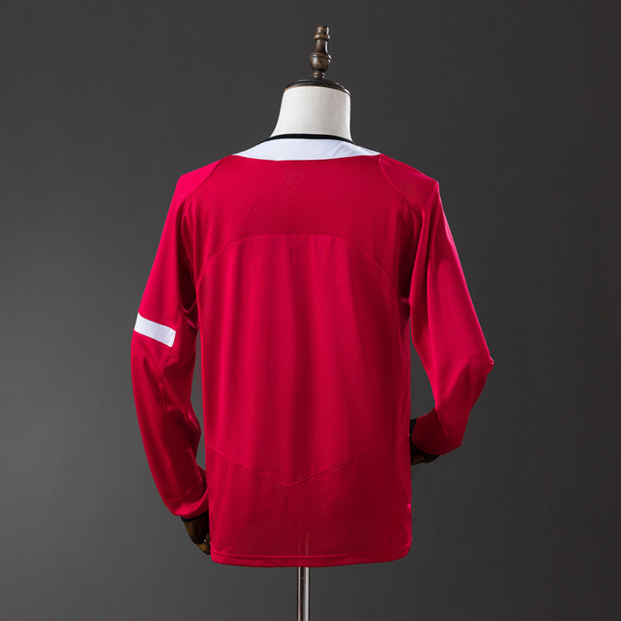 Man United Jersey 2004/06 Home Retro Kit Long Sleeves