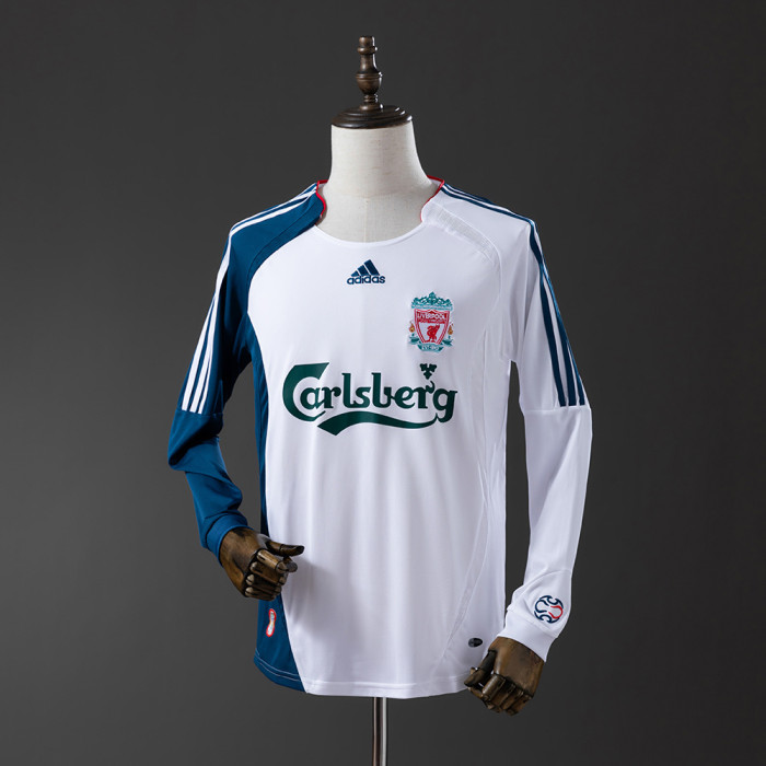 Liver Jersey 2006-07 Away Retro Football Kit Long Sleeves