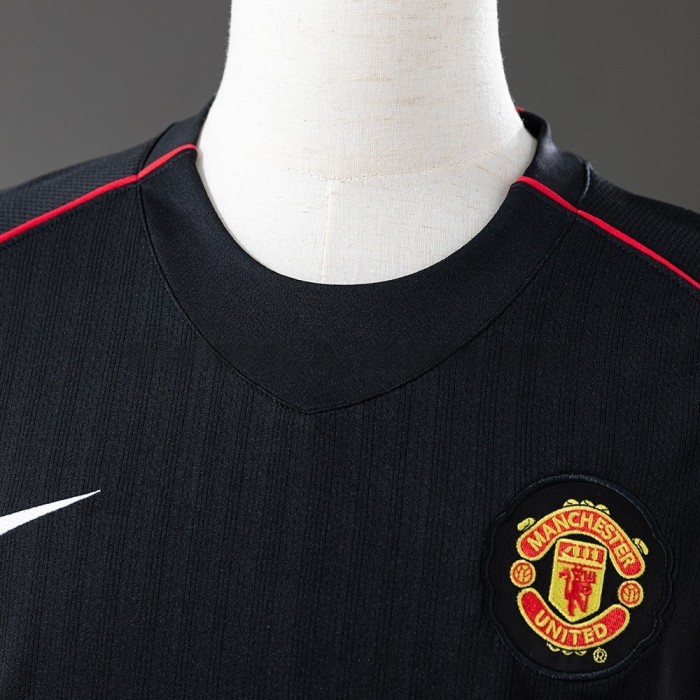 Man United Jersey 2007/08 Away Retro Kit Long Sleeve