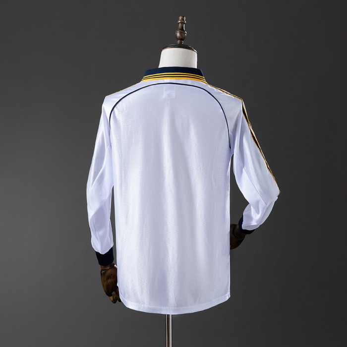 Real Madrid Jersey 1998-00 Home Retro Kit Long Sleeves