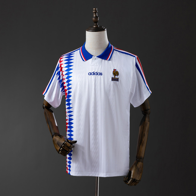 France Jersey 1994 Retro Away Football Kit