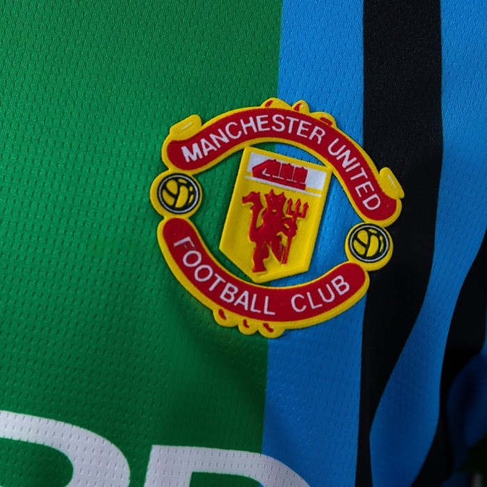 Man United Jersey 1992-94 Goalkeeper Retro Football Kit Long Sleeves