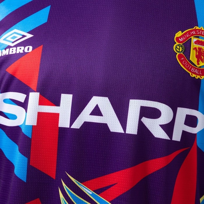 Man United Jersey 1992-94 Goalkeeper Retro Football Kit Long Sleeves