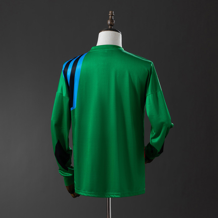 Man United Jersey 1992-94 Goalkeeper Retro Football Kit Long Sleeves