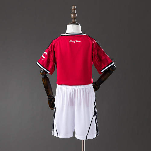 Kids Man United Jersey 25/26 Home Football Kit