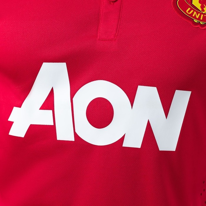 Man United Jersey 2013/14 Home Retro Football Kit Player Version