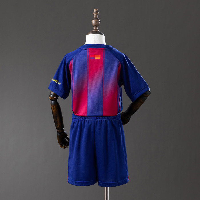 Kids Barcelona Jersey 25/26 Home Football Kit