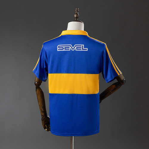Boca Junios Jersey 1990-91 Home Retro Football Kit